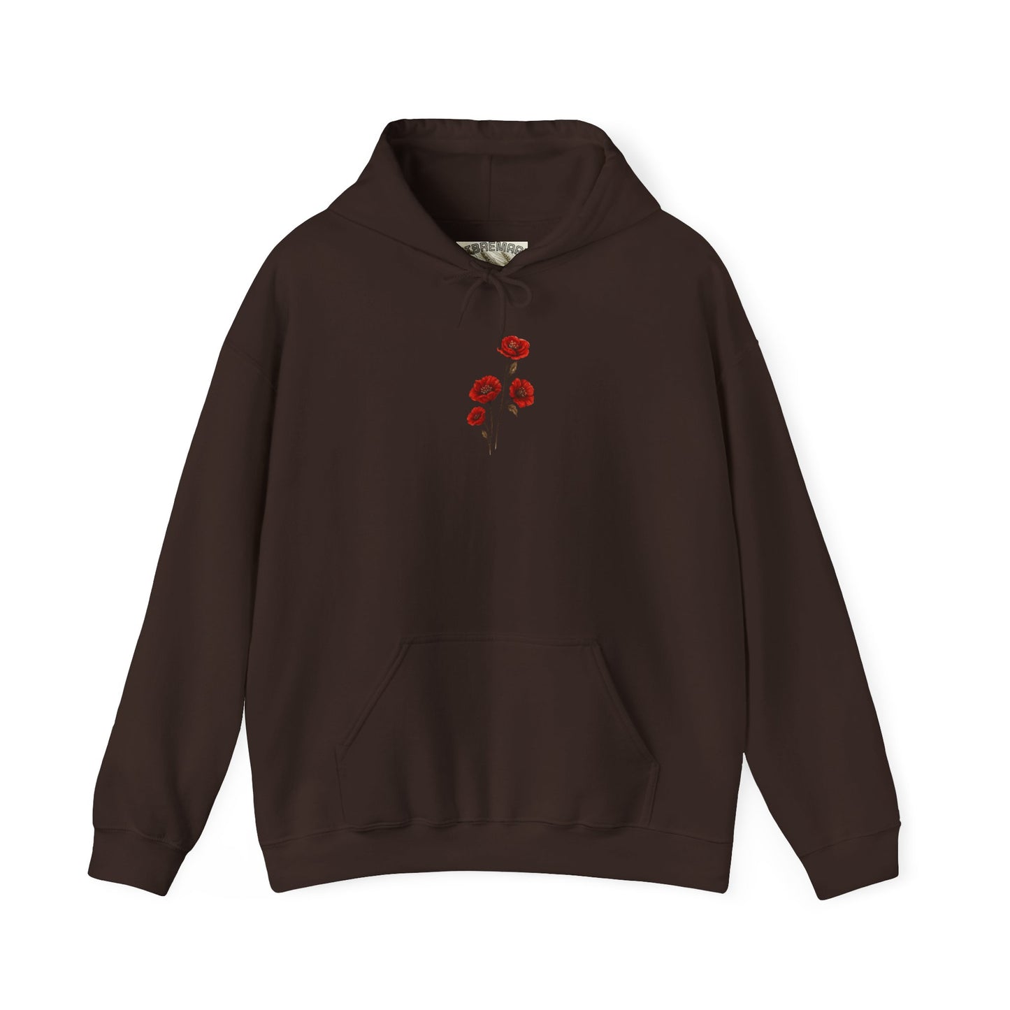 Floral Hoodie with Red Roses - Unisex Heavy Blend™ Sweatshirt