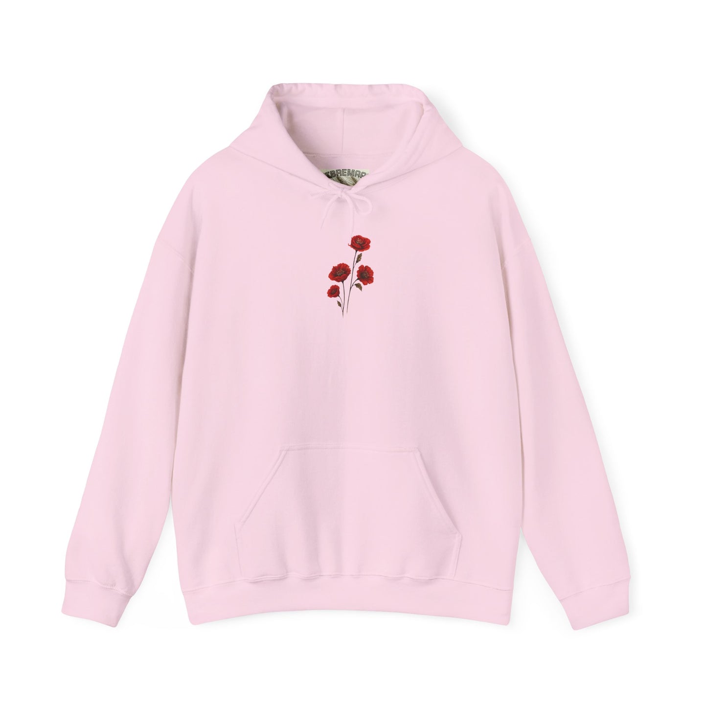 Floral Hoodie with Red Roses - Unisex Heavy Blend™ Sweatshirt